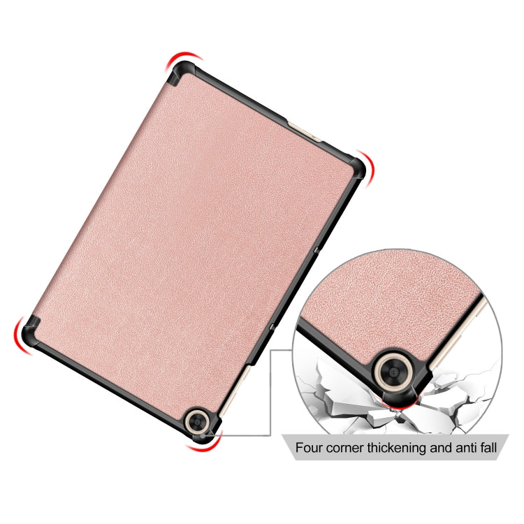 Custer Painted 3-folding Holder Tablet PC Leather Case For Honor Pad 7 10.1inch/X8/X8 Lite