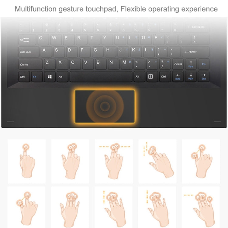 2 in 1 Magnetic Suction Full Touch Keyboard for Teclast X3 Pro/Tbook 16 (WMC0210B/WMC0032B)(Black)
