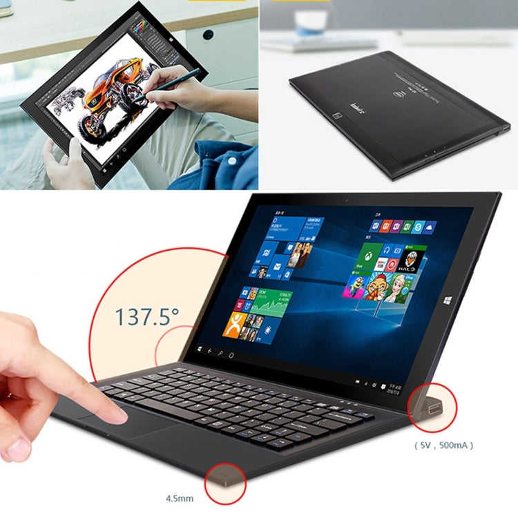 2 in 1 Magnetic Suction Full Touch Keyboard for Teclast X3 Pro/Tbook 16 (WMC0210B/WMC0032B)(Black)
