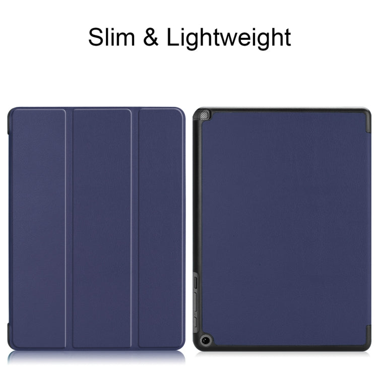 Custer Texture Horizontal Flip PU Leather Case for Acer Chromebook Tab 10, with Three-folding Holder