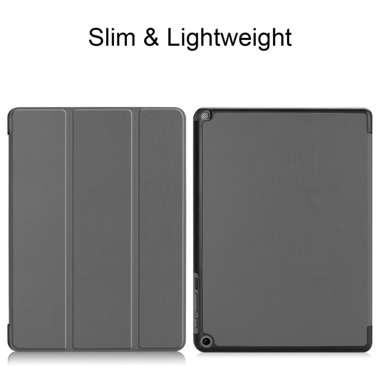 Custer Texture Horizontal Flip PU Leather Case for Acer Chromebook Tab 10, with Three-folding Holder