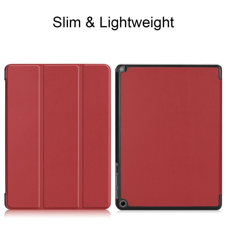 Custer Texture Horizontal Flip PU Leather Case for Acer Chromebook Tab 10, with Three-folding Holder