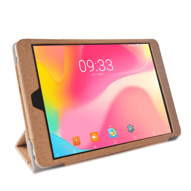Anti-slip Texture Horizontal Flip PU Leather Protective Case for Teclast M89, with Three-folding Holder