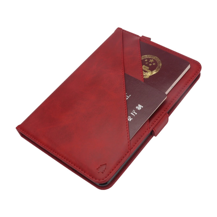 Horizontal Flip Double Holder Leather Case for Huawei MediaPad M5 8.4, with Card Slots & Photo Frame & Pen Slot