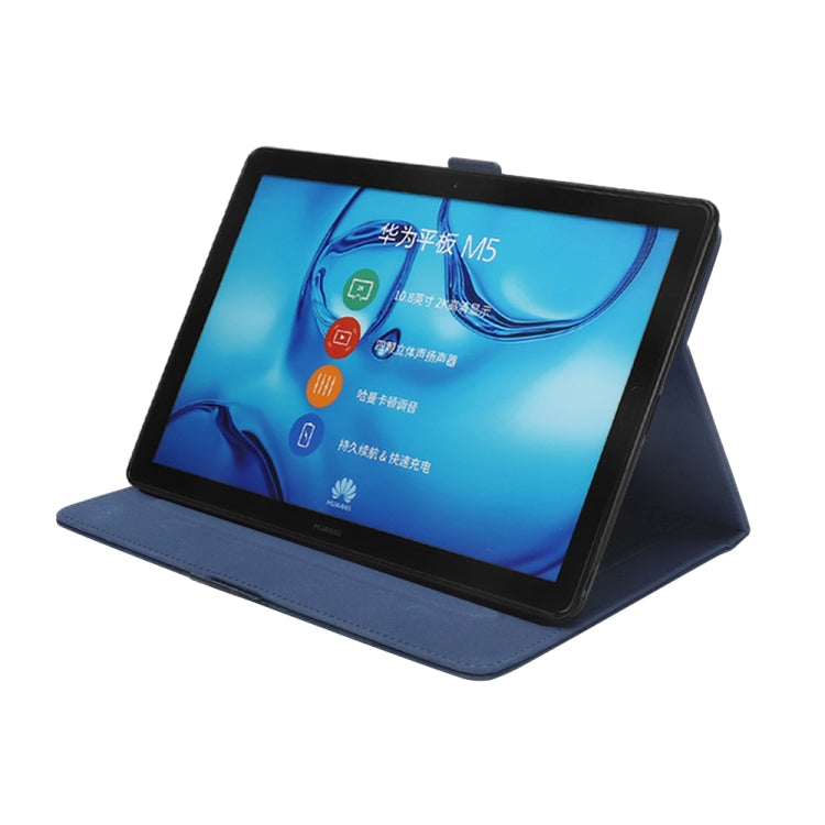 Horizontal Flip Double Holder Leather Case for Huawei MediaPad M5 10.8, with Card Slots & Photo Frame & Pen Slot