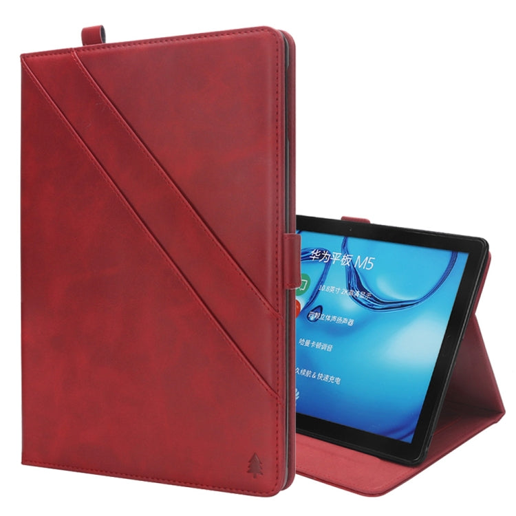 Horizontal Flip Double Holder Leather Case for Huawei MediaPad M5 10.8, with Card Slots & Photo Frame & Pen Slot