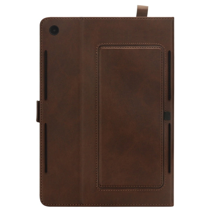 Horizontal Flip Double Holder Leather Case for Huawei MediaPad M5 10.8, with Card Slots & Photo Frame & Pen Slot