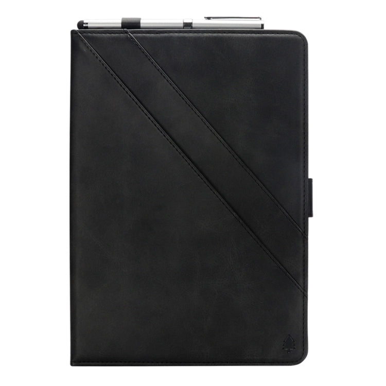 Horizontal Flip Double Holder Leather Case for Huawei MediaPad T5 10.1, with Card Slots & Photo Frame & Pen Slot