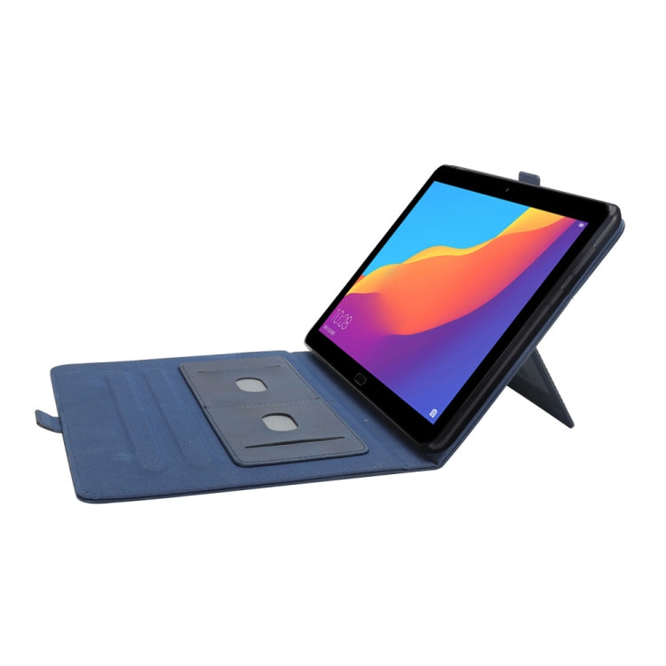 Horizontal Flip Double Holder Leather Case for Huawei MediaPad T5 10.1, with Card Slots & Photo Frame & Pen Slot