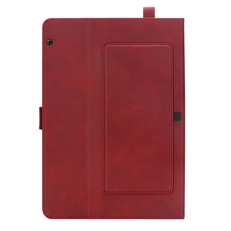 Horizontal Flip Double Holder Leather Case for Huawei MediaPad T5 10.1, with Card Slots & Photo Frame & Pen Slot