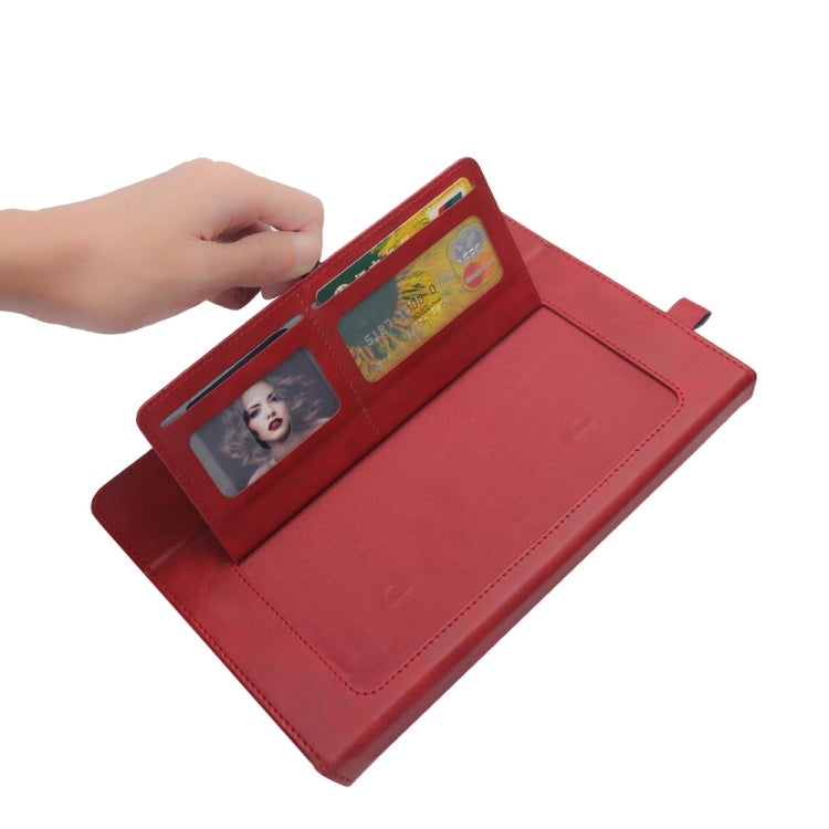 Horizontal Flip Double Holder Leather Case for Huawei MediaPad T5 10.1, with Card Slots & Photo Frame & Pen Slot