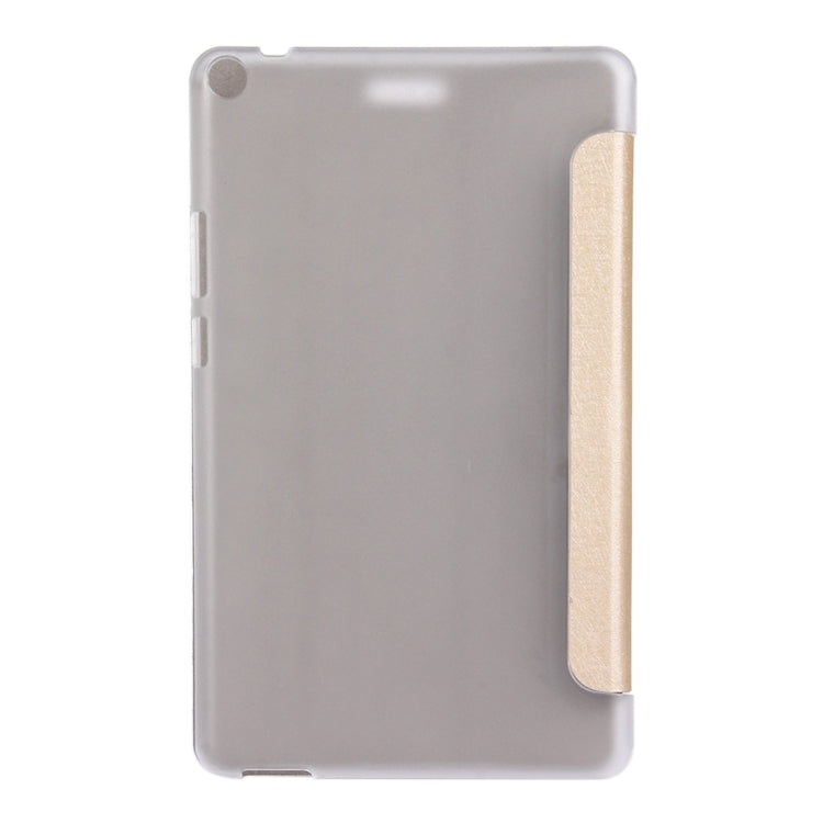 For Huawei  MediaPad T3 8 inch Silk Texture Horizontal Flip Leather Case with 3-folding Holder