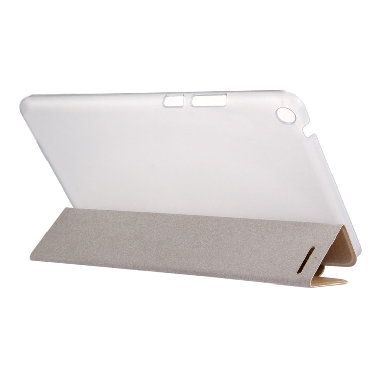 For Huawei  MediaPad T3 8 inch Silk Texture Horizontal Flip Leather Case with 3-folding Holder