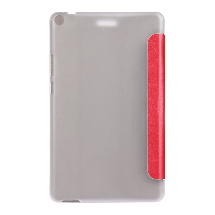 For Huawei  MediaPad T3 8 inch Silk Texture Horizontal Flip Leather Case with 3-folding Holder