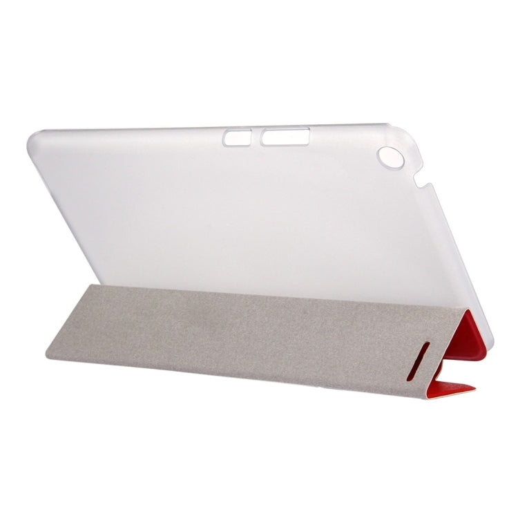 For Huawei  MediaPad T3 8 inch Silk Texture Horizontal Flip Leather Case with 3-folding Holder