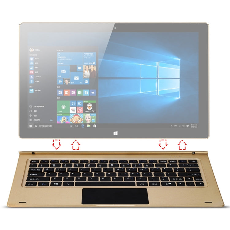 ONDA oBook11 Pro (WMC4880J) & Xiaoma 11 (WMC1345J) Fashionable Adjustable Magnetic Suction Keyboard with Metal Rotation Shaft(Gold)