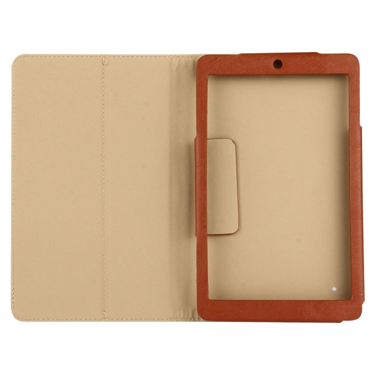 For Teclast  P80h Tablet(S-WMC-2312) & For Teclast  P80 (S-WMC-0481W) & For Teclast  X80 Pro (WMC0001) Bark Texture Horizontal Flip Leather Case with Holder(Brown)