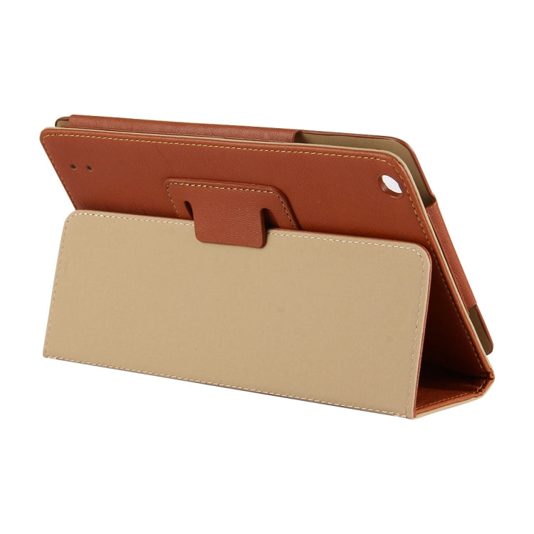 For Teclast  P80h Tablet(S-WMC-2312) & For Teclast  P80 (S-WMC-0481W) & For Teclast  X80 Pro (WMC0001) Bark Texture Horizontal Flip Leather Case with Holder(Brown)