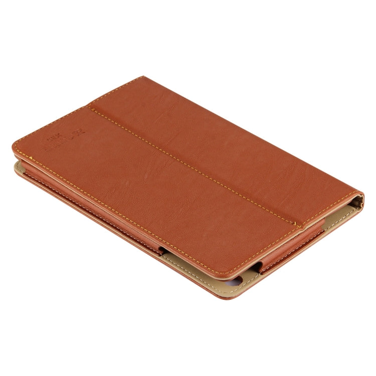 For Teclast  P80h Tablet(S-WMC-2312) & For Teclast  P80 (S-WMC-0481W) & For Teclast  X80 Pro (WMC0001) Bark Texture Horizontal Flip Leather Case with Holder(Brown)