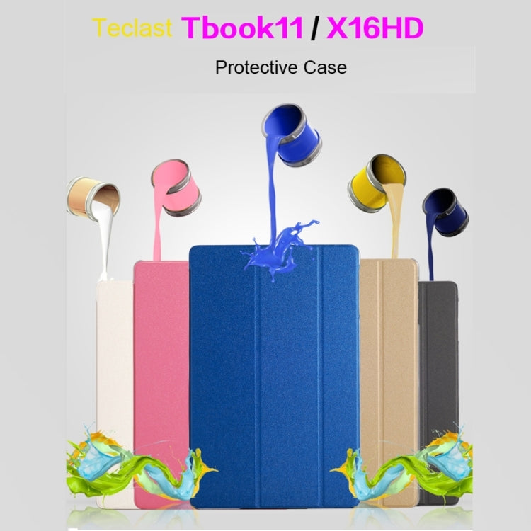For Teclast  Tbook 11(S-WMC-0696) & X16HD 3G Dual OS Frosted Texture Horizontal Flip Leather Case with Three-folding Holder