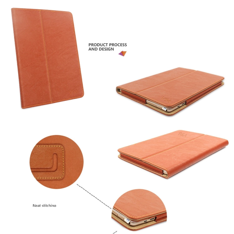 For ONDA  V96 Octa-core / V96 3G Calling Tablet(WMC0006/WMC0667J) Bark Texture Horizontal Flip Leather Case with Holder(Brown)