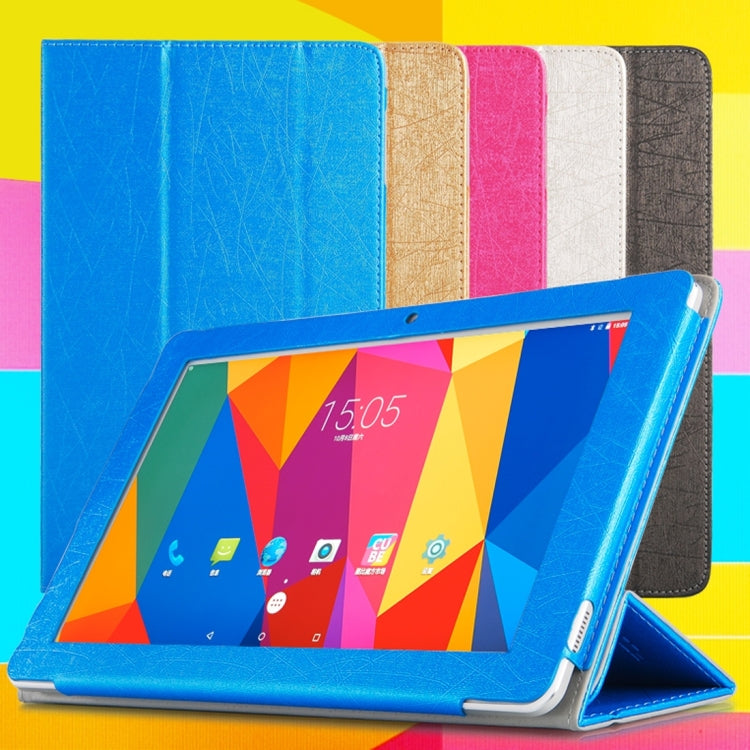 For Cube  U81 Talk 11 Steel Wire Texture Horizontal Flip Leather Case with Three-folding Holder