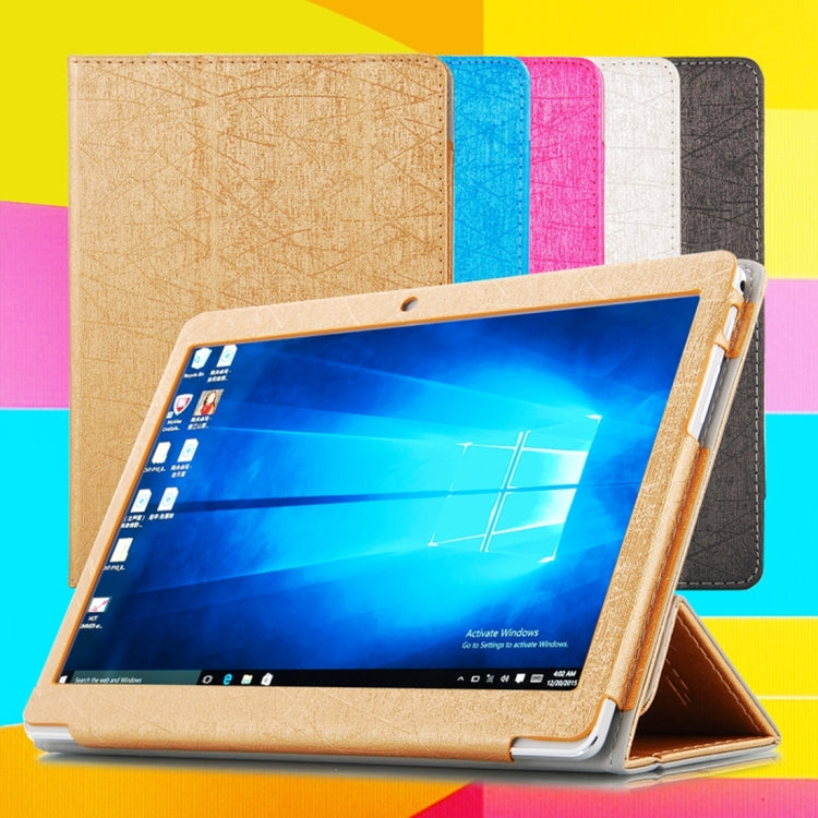 For Cube  U63 / U63GT (WMC0004) Steel Wire Texture Horizontal Flip Leather Case with Three-folding Holder