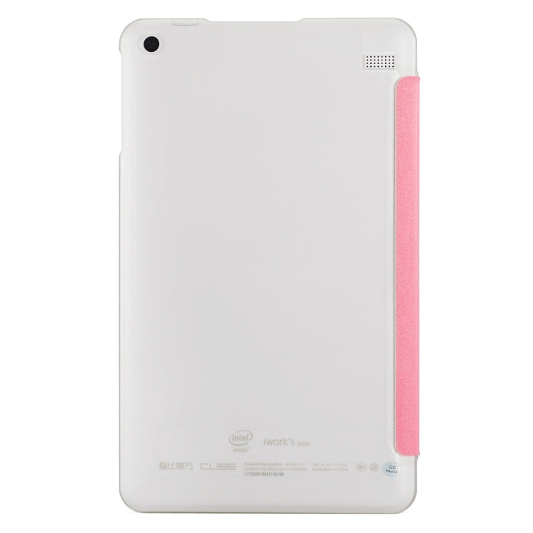 For Cube  iwork8 Ultimate (S-WMC-0689) Frosted Texture Horizontal Flip Leather Case with Three-folding Holder