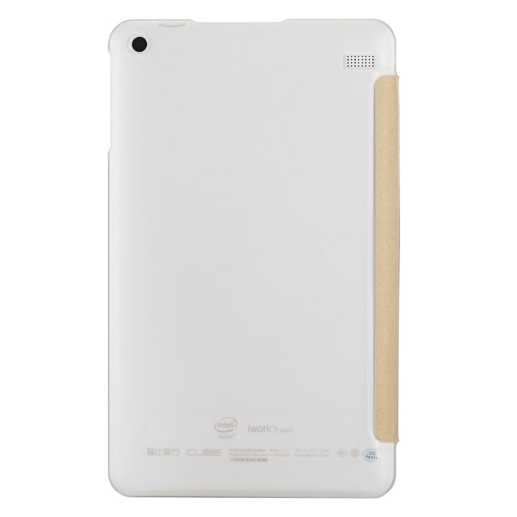 For Cube  iwork8 Ultimate (S-WMC-0689) Frosted Texture Horizontal Flip Leather Case with Three-folding Holder