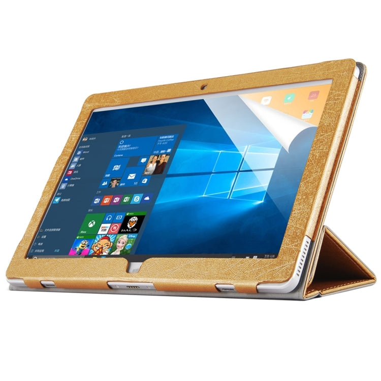 OCUBE for  Teclast Tbook 16 Pro (WMC2030) Steel Wire Texture Horizontal Flip Leather Case with Three-folding Holder