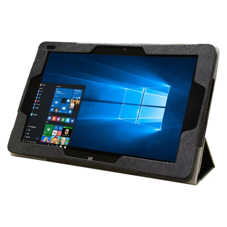 For Cube  iwork10 Tablet PC Frosted Texture Horizontal Flip Leather Case with 3-folding Holder(Black)