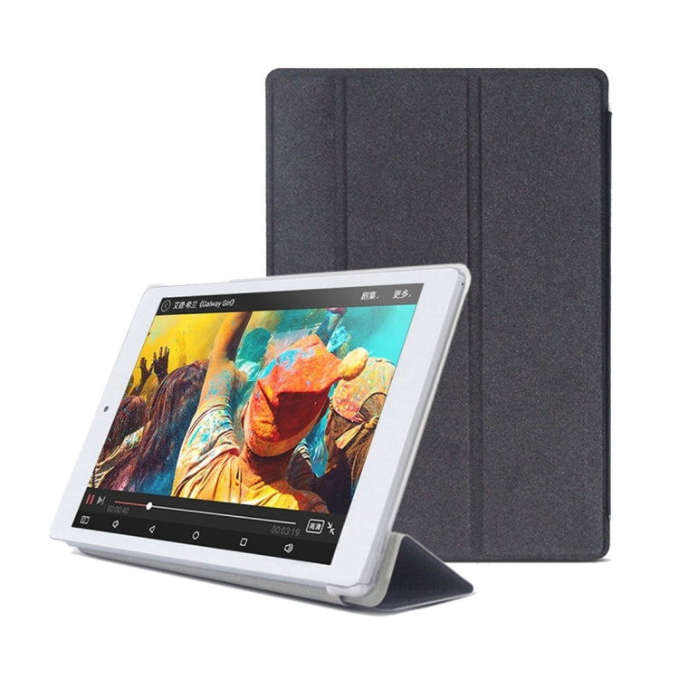 For Cube  iPlay 8 (WMC0192) Tablet PC Frosted Texture Horizontal Flip Leather Case with 3-folding Holder(Black)