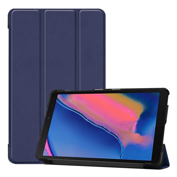 Custer Texture Horizontal Flip Leather Case for Galaxy Tab A 8.0 (2019) P205 / P200, with Three-folding Holder