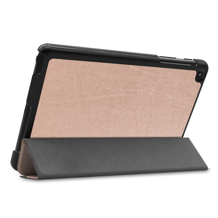 Custer Texture Horizontal Flip Leather Case for Galaxy Tab A 8.0 (2019) P205 / P200, with Three-folding Holder