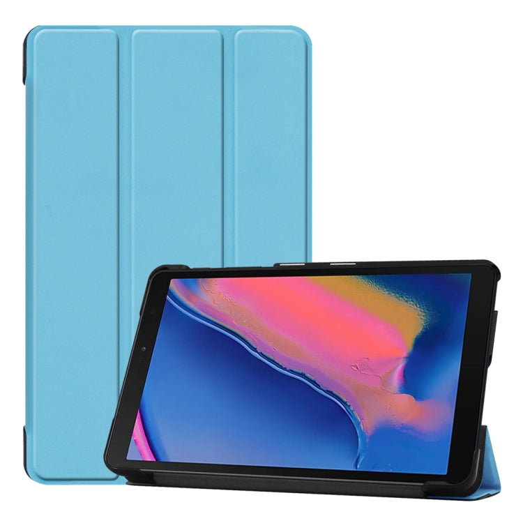 Custer Texture Horizontal Flip Leather Case for Galaxy Tab A 8.0 (2019) P205 / P200, with Three-folding Holder