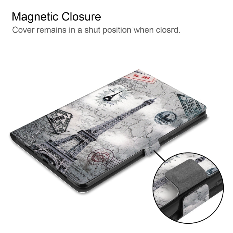 Eiffel Tower Pattern Cowhide Texture TPU Horizontal Flip Leather Case for Xiaomi Mi Pad 4 Plus, with Holder & Sleep / Wake-up Function
