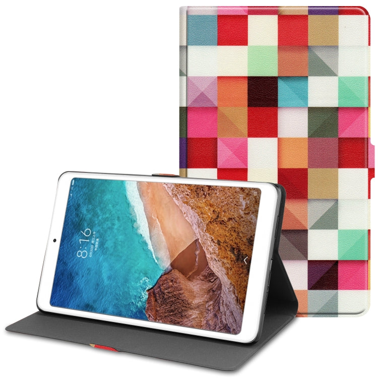 Magic Cube Pattern Cowhide Texture TPU Horizontal Flip Leather Case for Xiaomi Mi Pad 4 Plus, with Holder & Sleep / Wake-up Function
