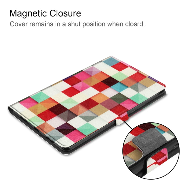 Magic Cube Pattern Cowhide Texture TPU Horizontal Flip Leather Case for Xiaomi Mi Pad 4 Plus, with Holder & Sleep / Wake-up Function