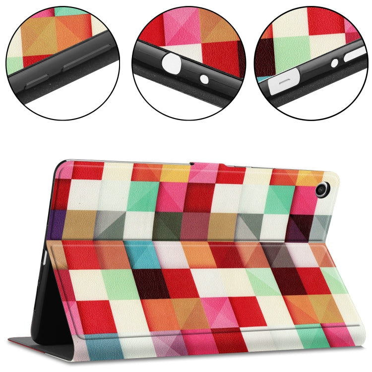 Magic Cube Pattern Cowhide Texture TPU Horizontal Flip Leather Case for Xiaomi Mi Pad 4 Plus, with Holder & Sleep / Wake-up Function