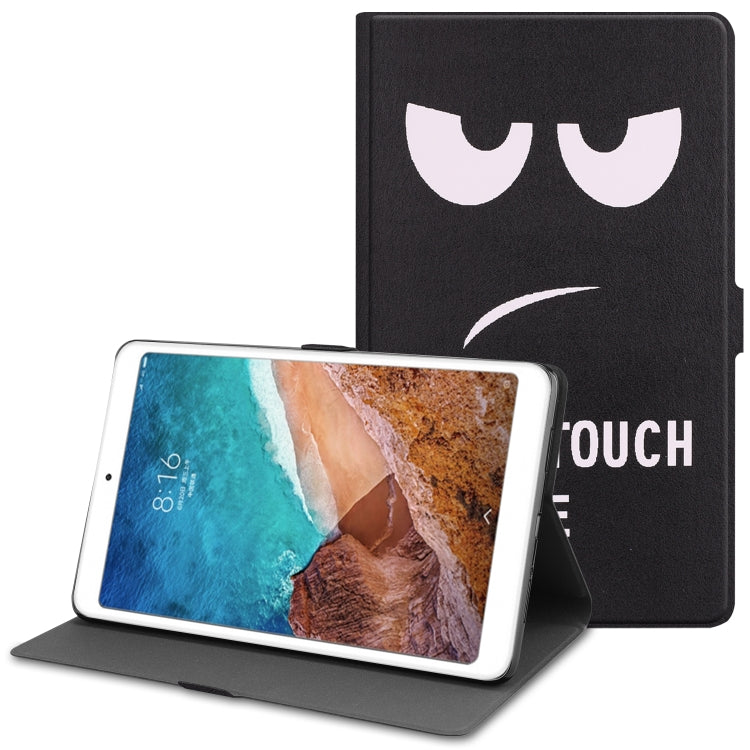 Big Eye Me Pattern Cowhide Texture TPU Horizontal Flip Leather Case for Xiaomi Mi Pad 4 Plus, with Holder & Sleep / Wake-up Function