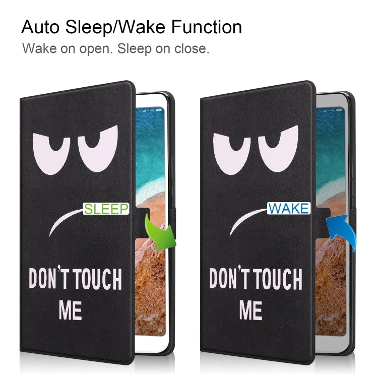 Big Eye Me Pattern Cowhide Texture TPU Horizontal Flip Leather Case for Xiaomi Mi Pad 4 Plus, with Holder & Sleep / Wake-up Function