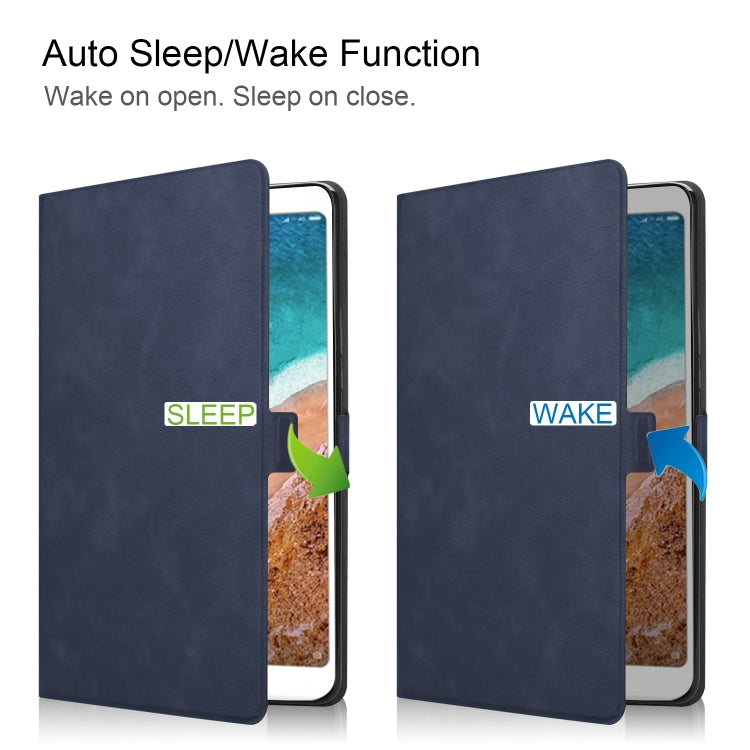 Solid Color Cowhide Texture TPU Horizontal Flip Leather Case for Xiaomi Mi Pad 4 Plus, with Holder & Sleep / Wake-up Function