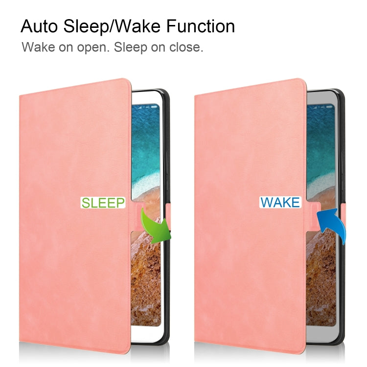 Solid Color Cowhide Texture TPU Horizontal Flip Leather Case for Xiaomi Mi Pad 4 Plus, with Holder & Sleep / Wake-up Function