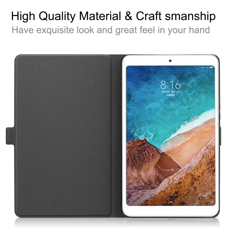 Solid Color Cowhide Texture TPU Horizontal Flip Leather Case for Xiaomi Mi Pad 4 Plus, with Holder & Sleep / Wake-up Function