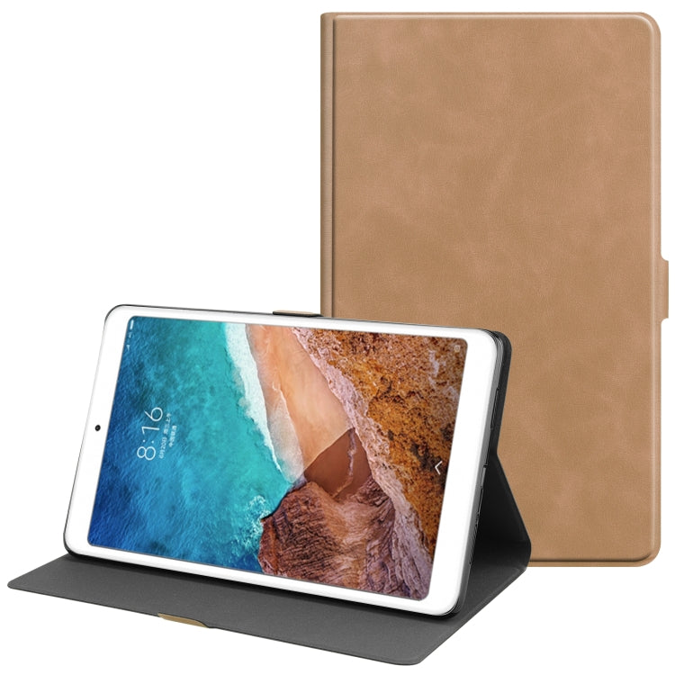 Solid Color Cowhide Texture TPU Horizontal Flip Leather Case for Xiaomi Mi Pad 4 Plus, with Holder & Sleep / Wake-up Function