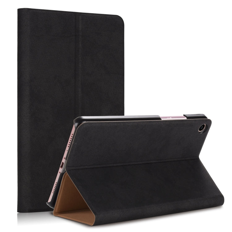 Solid Color Wood Texture PC Horizontal Flip Leather Case for Xiaomi Mi Pad 4 Plus, with Holder & Sleep / Wake-up Function