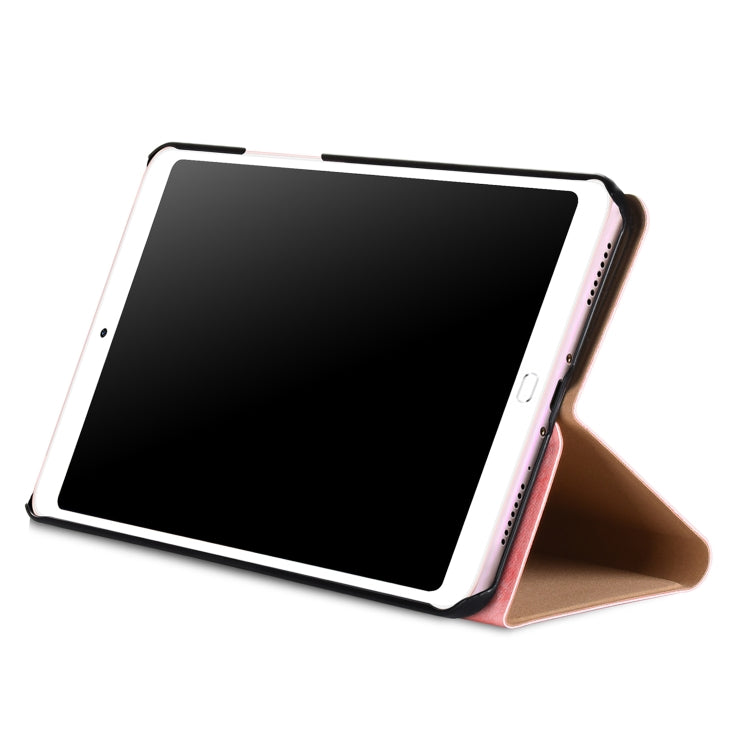 Solid Color Wood Texture PC Horizontal Flip Leather Case for Xiaomi Mi Pad 4 Plus, with Holder & Sleep / Wake-up Function