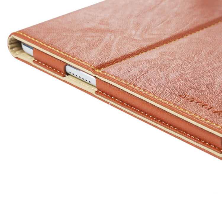 For Teclast  T10 Tablet(WMC2371) Bark Texture Horizontal Flip Leather Case with Holder(Brown)