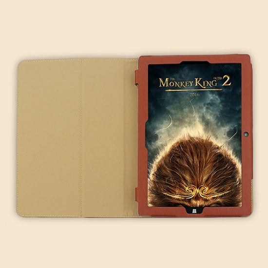 For Teclast  P10 Tablet(WMC2369) Bark Texture Horizontal Flip Leather Case with Holder(Brown)