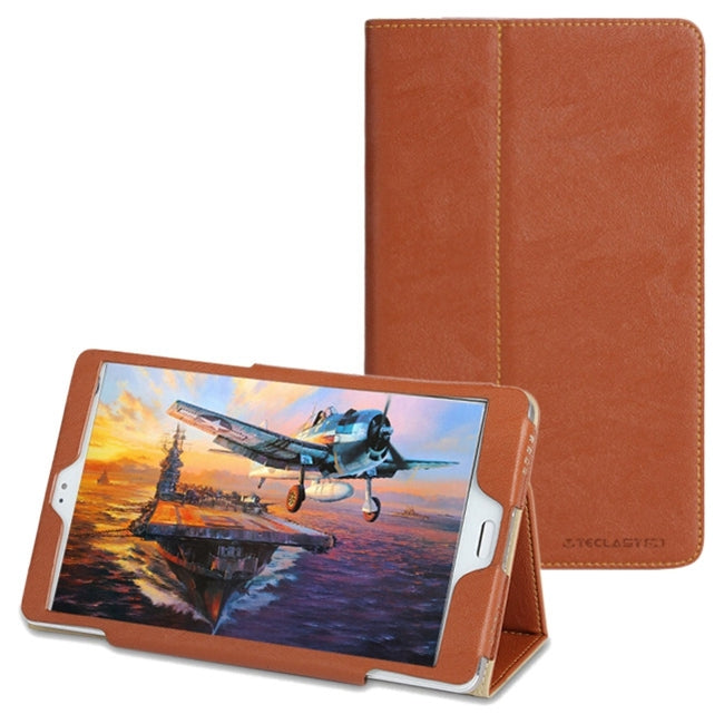For Teclast  T8 Tablet(WMC2370) Bark Texture Horizontal Flip Leather Case with Holder(Brown)